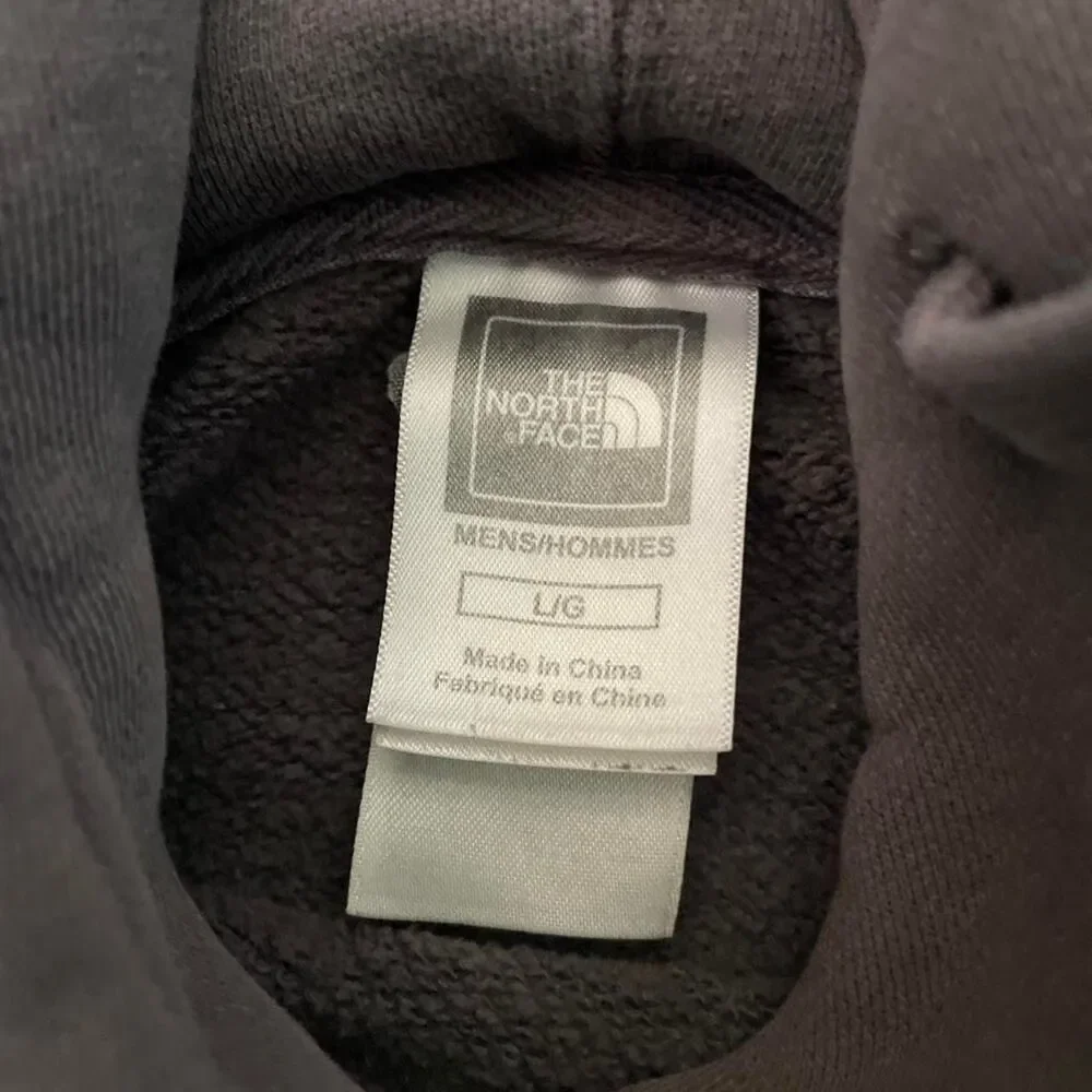 The North Face Half Dome Hoodie Men's L Charcoal Gray Embroidered Logo